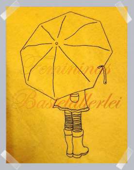 Menschen mit Regenschirm  (10x10 ; 18x13 ; 20x20 )