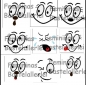 Preview: 10er Pack Gesichter
