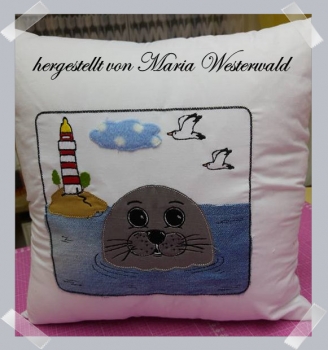 Preview: maritime Szene mit Robbe (20x20 ; 30x20)