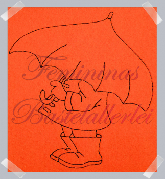 Menschen mit Regenschirm  (10x10 ; 18x13 ; 20x20 )