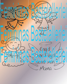 Preview: Plotterdatei "Tima Engel 3 er Set und Engelschrift"