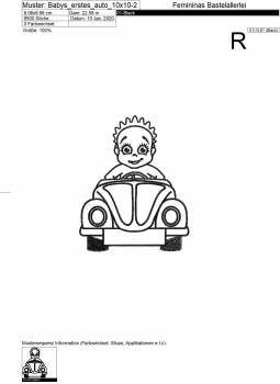 Babys erstes Auto (10x10 ; 13x18)