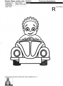 Babys erstes Auto (10x10 ; 13x18)