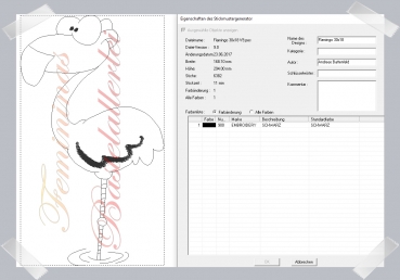 Preview: Flamingo Blackwork (10x10 ; 18x13 ; 20x20 ; 30x18) Preview: Flamingo Blackwork (10x10 ; 18x13 ; 20x20 ; 30x18)