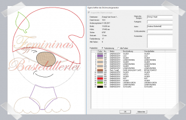 Preview: Zwerge, die Doodle-Applis 3tlg. (18x13 ; 20x20)