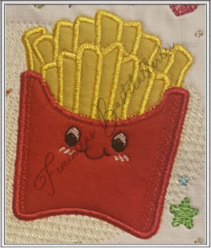 Preview: Lebensmittelpärchen Pommes + Burger und Milch + Keks