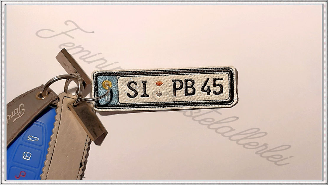 KFZ Kennzeichen Schlüsselanhänger Nummernschild Autoschild personalis, 5,70  €