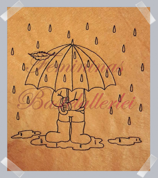 Menschen mit Regenschirm  (10x10 ; 18x13 ; 20x20 )