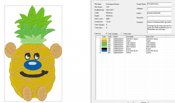 Puschelfrucht "Ananas"