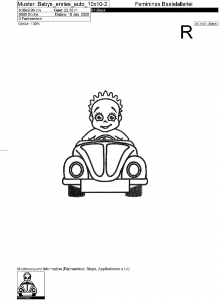 Babys erstes Auto (10x10 ; 13x18)