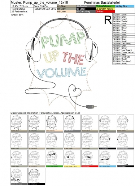 Pump up the Volume (13x18 ; 20x20 ; 20x30)