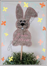 Blumenstecker "Osterhase" (10x10 ; 13x18)